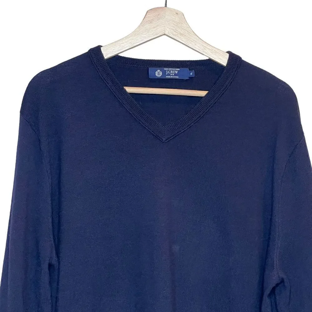 J. Crew Factory 100% merino wool V-neck sweater size XL
